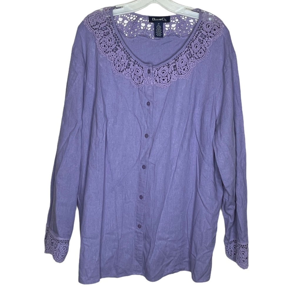 Denim & Co. Top Purple
